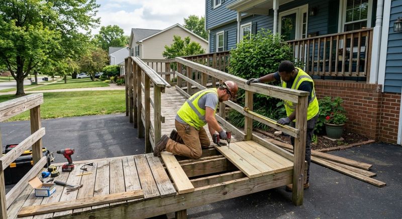 Handicap Ramp Repair in Conroe, TX